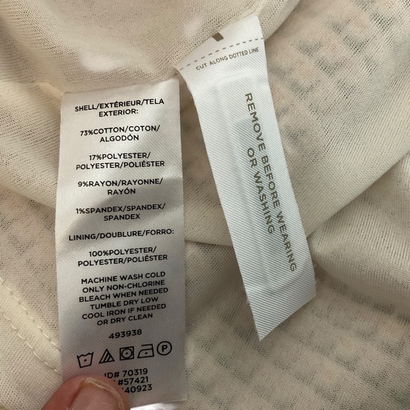 Ann Taylor Textured Cream Mini Dress - Picture 7 of 10